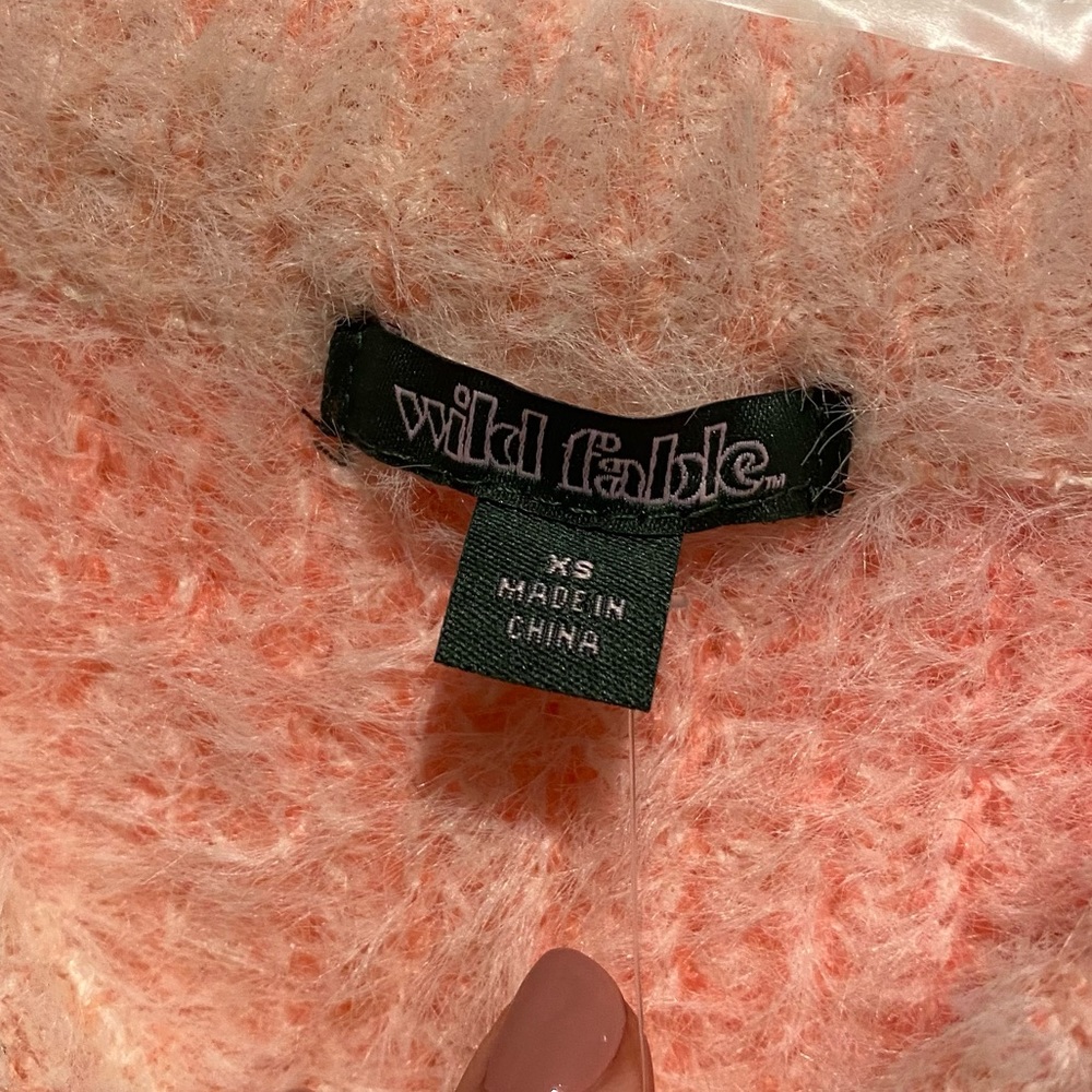 Wild Fable Pink Crewneck Pullover Sweater XS - Picture 3 of 4
